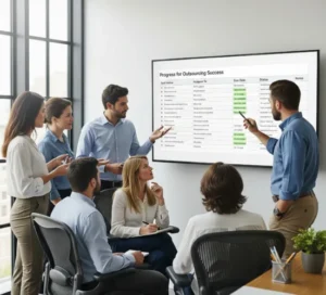 Monitoring Progress for Outsourcing Success
