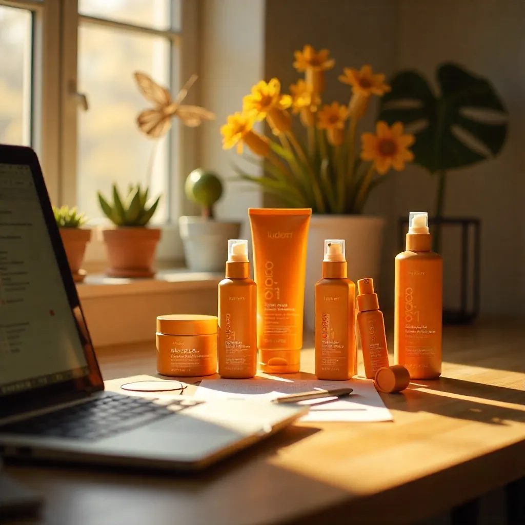 Consistent brand colors and logo across marketing materials.